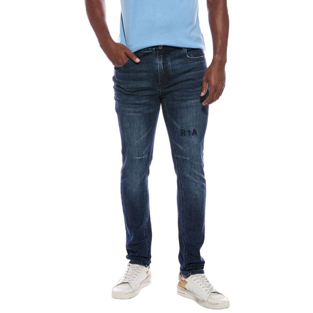 Rta Mens Clayton Slim Jean, Blue